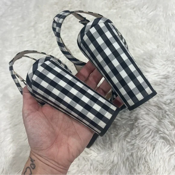 Libby Edelman LE Amanda Buffalo plaid chunky heels Size 11 - Picture 8 of 13